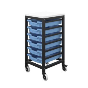 [T STOR 6D F01BLUE] Titan Storage Unit with Tray Drawers