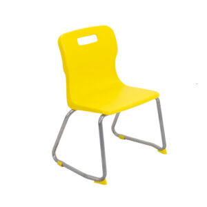[T23 Y] Titan Skid Base Chair (Yellow)